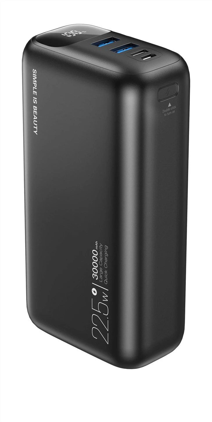 Power Bank 30000mAh Dual-Input Tiga-Output Berkapasiti Besar Berkapasiti Digital PD20W/QC22.5W